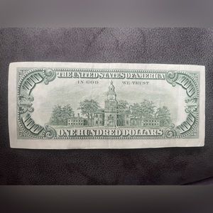 1985 100 dollar Bill